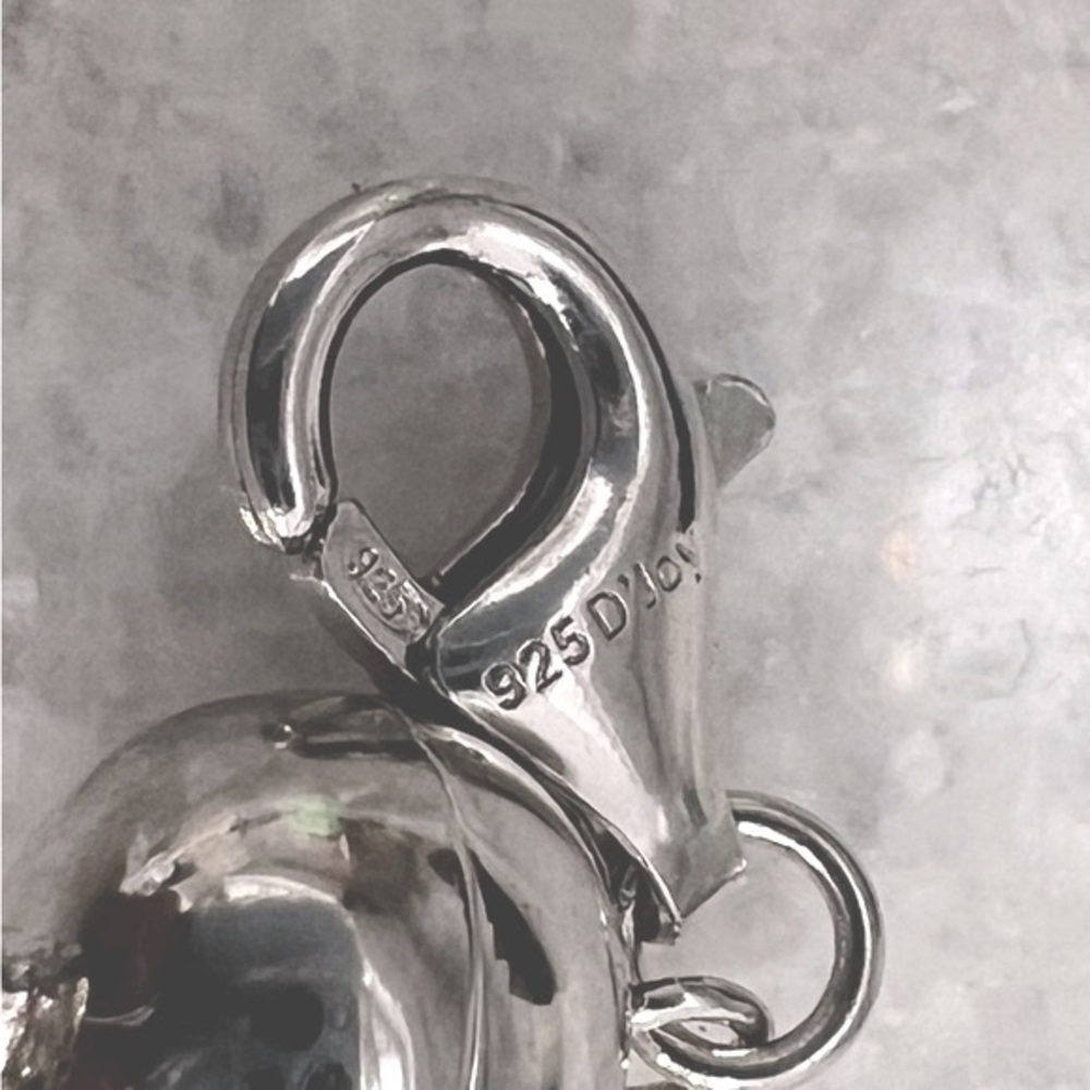 Sterling Silver Magnetic Ball Necklace Clasp/Extender - Picture 2 of 6